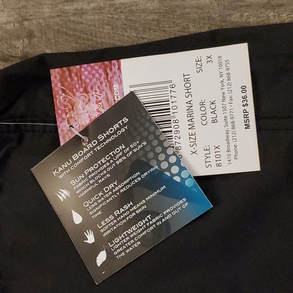 NWT sz 3X Kanu Board Shorts - Picture 5 of 6